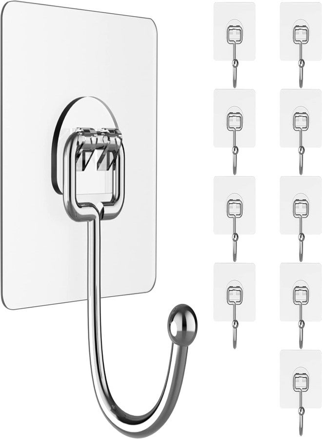 RADIANT Wall Hooks for Hanging, Self Adhesive Heavy Duty Wall Hooks, Wall Hangings, Kitchen Accessories (Big Hook, Pack of 5) - Image 1